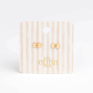 Серьги-пусеты в виде банта Mrs. Ertha "Little Bowtie", 2 шт